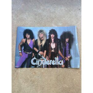 Vintage Cinderella 1986 Poster By Mark Weiss Funky Enterprises Vintage Rock Band